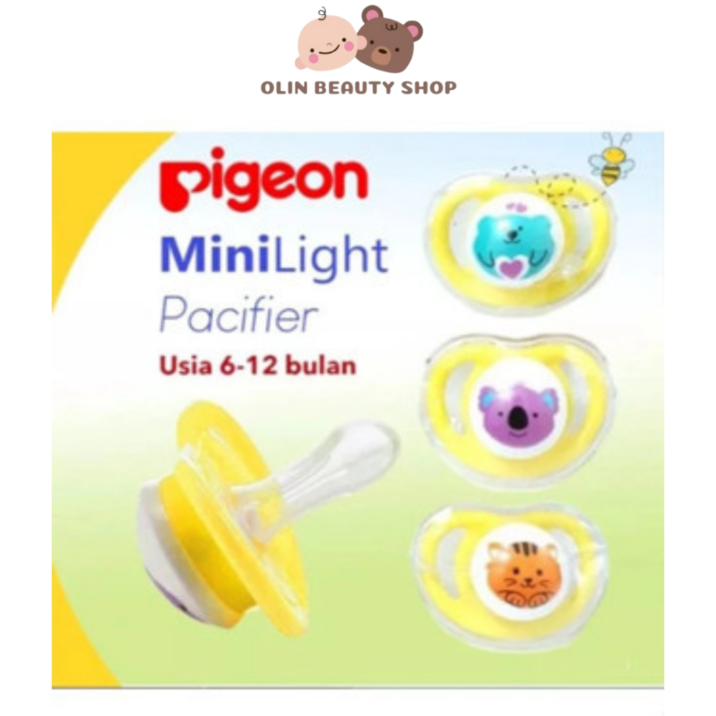 Pigeon Minilight Pacifier Empeng bayi 0+ /6-12bulan