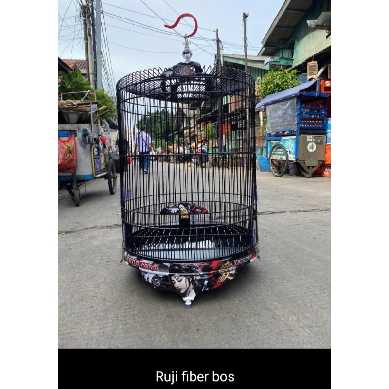 sangkar murai Ebod no 2 jeruji fiber tebok pvc