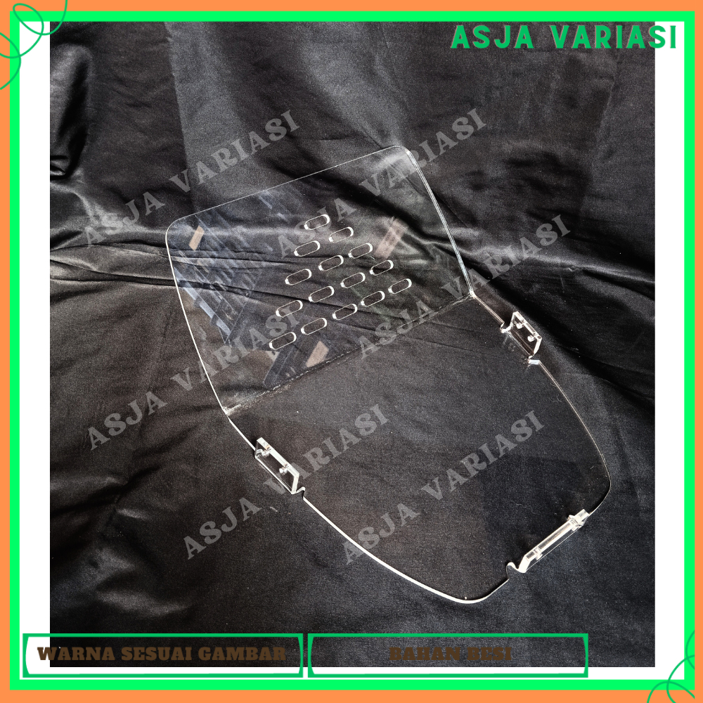 DOWNDRAFT PCX 150 TUTUP SKAT BAGASI TEBAL 5 MILI SEKAT BAGASI PEMISAH BOX BAGASI TRANSPARAN AKRILIK 