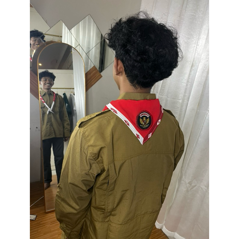 Ready Scout Scarf Printing Merah Putih Indonesia Ready
