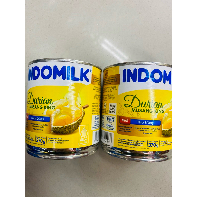 

Indomilk Krimer Kental Manis Durian Musang King 2x370gr