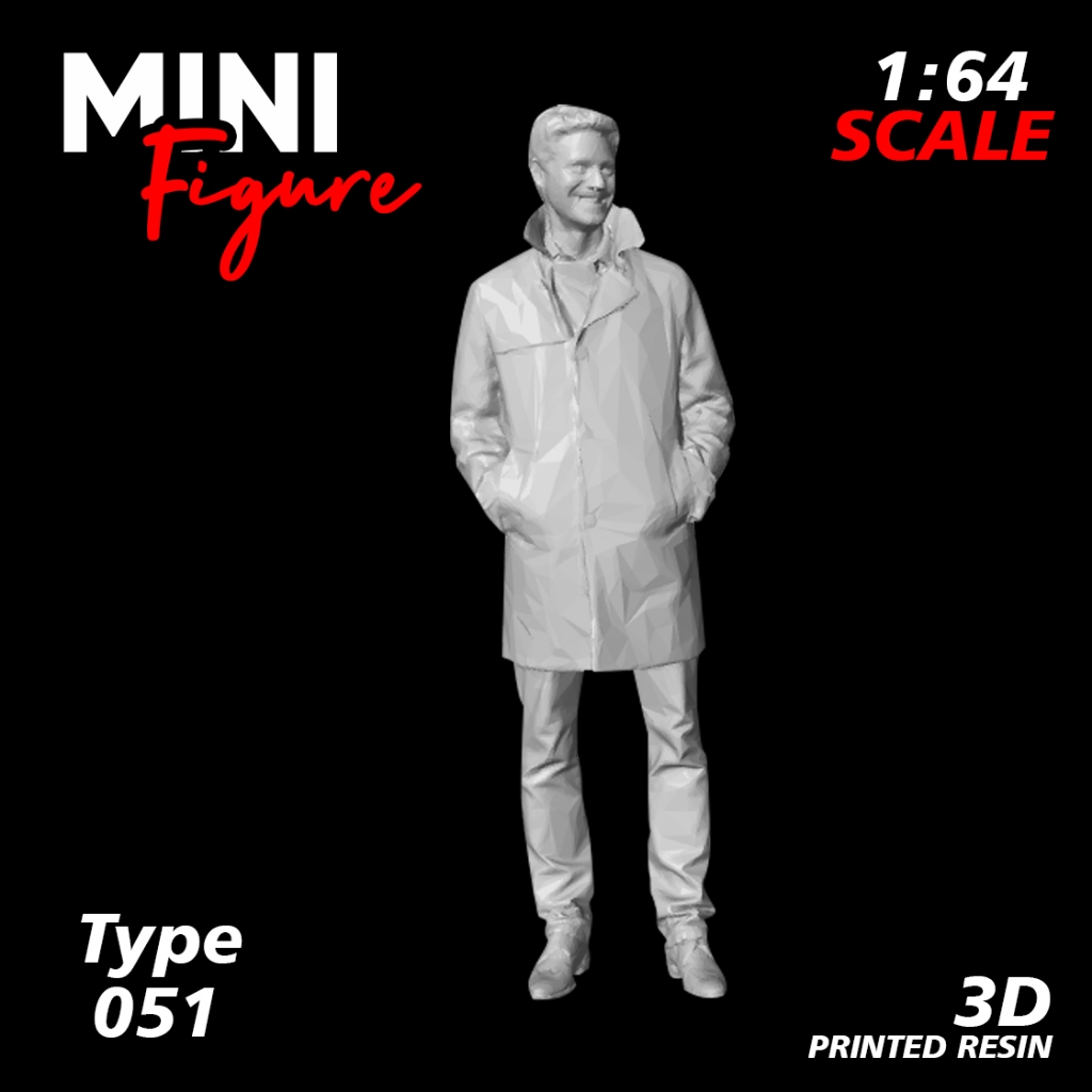 Mini Figure Diorama skala 1/64 / Figure Diecast / Miniatur Diorama / Figure 051 UNPAINTED