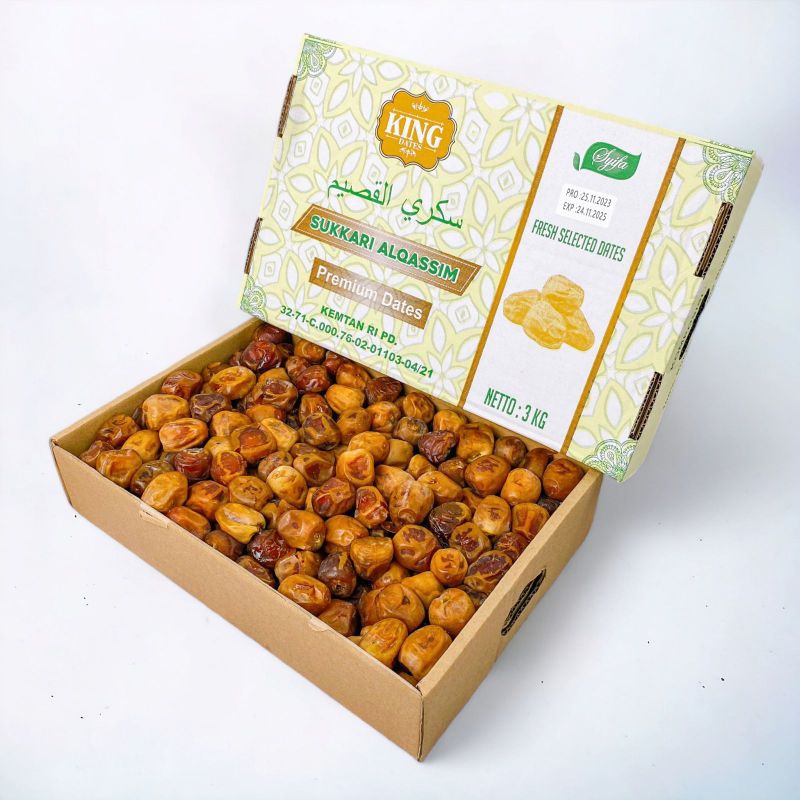 

Kurma King Dates Sukkari Alqassim 3Kg - Kurma King Dates Sukkary Al Qassim 3Kg Premium