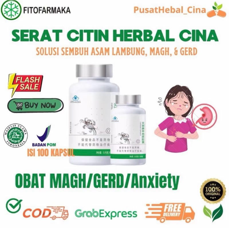 TIENS CHITIN CHITOSAN ASAM LAMBUNG CHINA - HERBAL CHINA