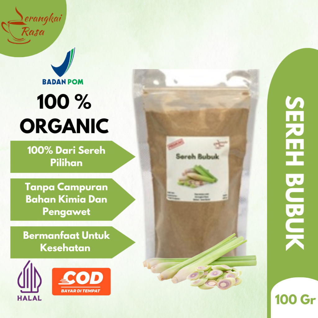 

Sereh Bubuk Murni | Premium | 100gr