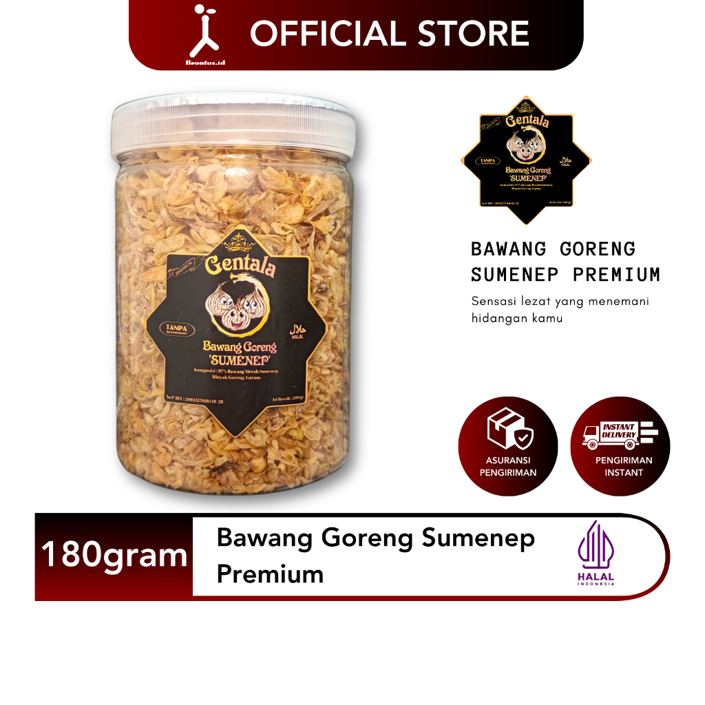 

Bawang Goreng Sumenep Premium - 200 gram / 180 gram