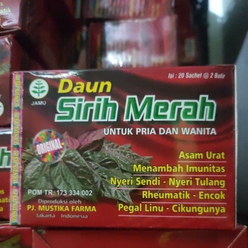 

Jamu Herbal Kapsul Daun Sirih Merah