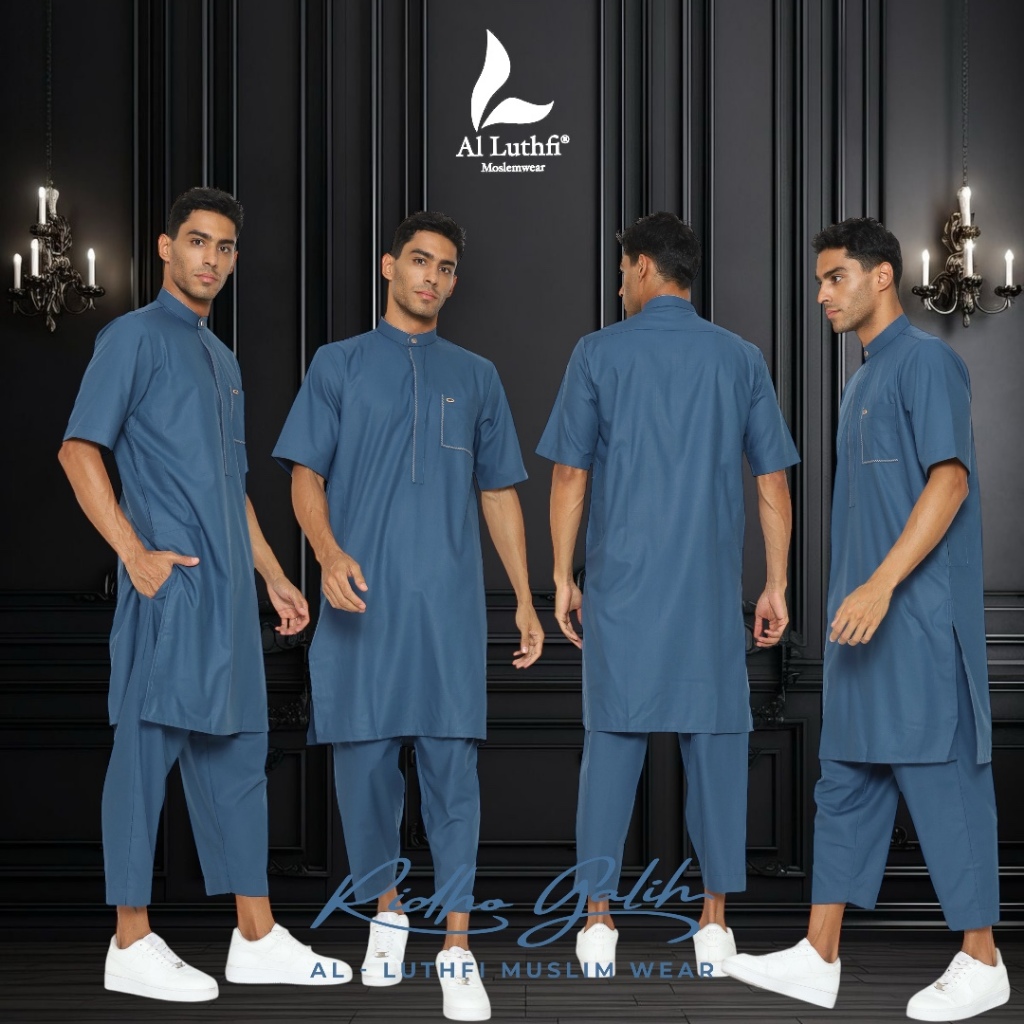 Al Luthfi - Setelan Baju Pakistan ANTI UV - Setelan Baju Kurta Muslim Premium