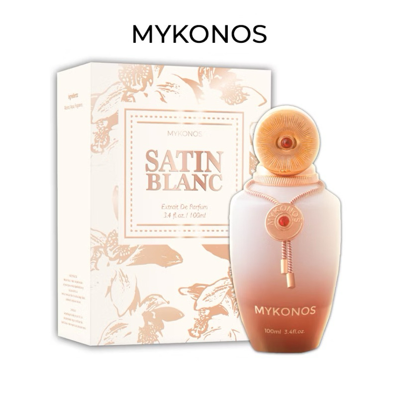 Mykonos Satin Blanc Extrait De Parfume 100 Ml BNIB Resmi Original Segel