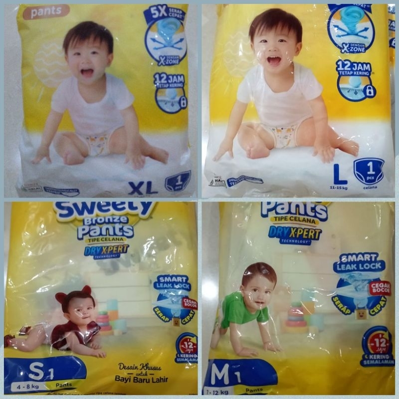 SWEETY BRONZE PANTS RENCENG S/M/L/XL isi 6 sachet