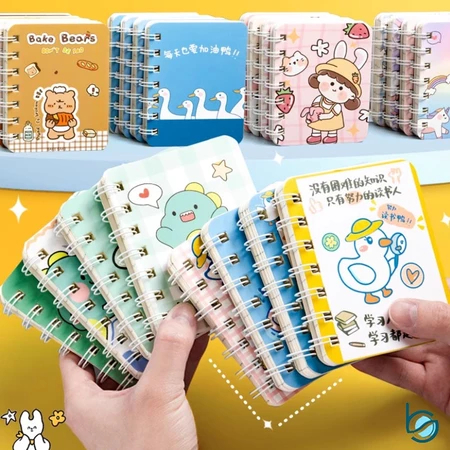 

Buku Catatan Kecil Ukuran A7/Mini Notebook A7 Motif Lucu Buku Notobook Ring - Best Stationary