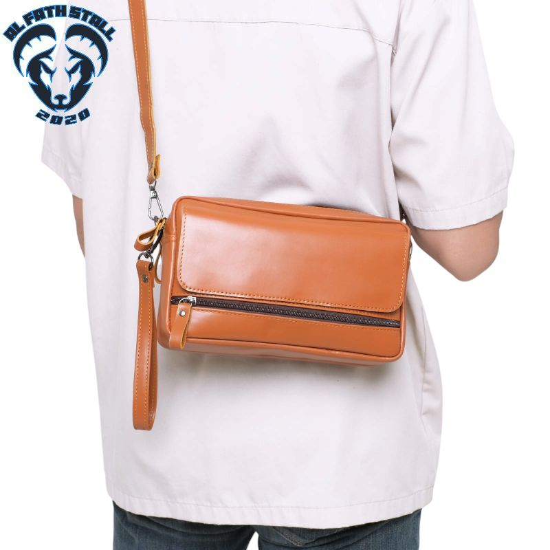 Handbag Pria Kulit Handbag Kulit Asli Original Terbaru Terlaris