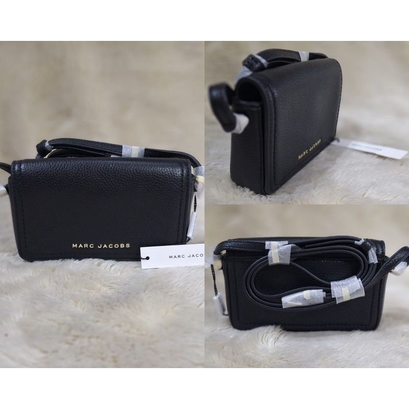 MJ MINI LEATHER CROSSBODY BLACK
