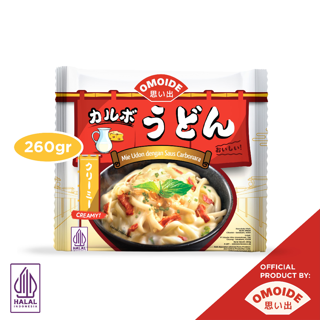 

Promo 7.7 Omoide Paket Isi 5 - Carbonara Udon 260 gr