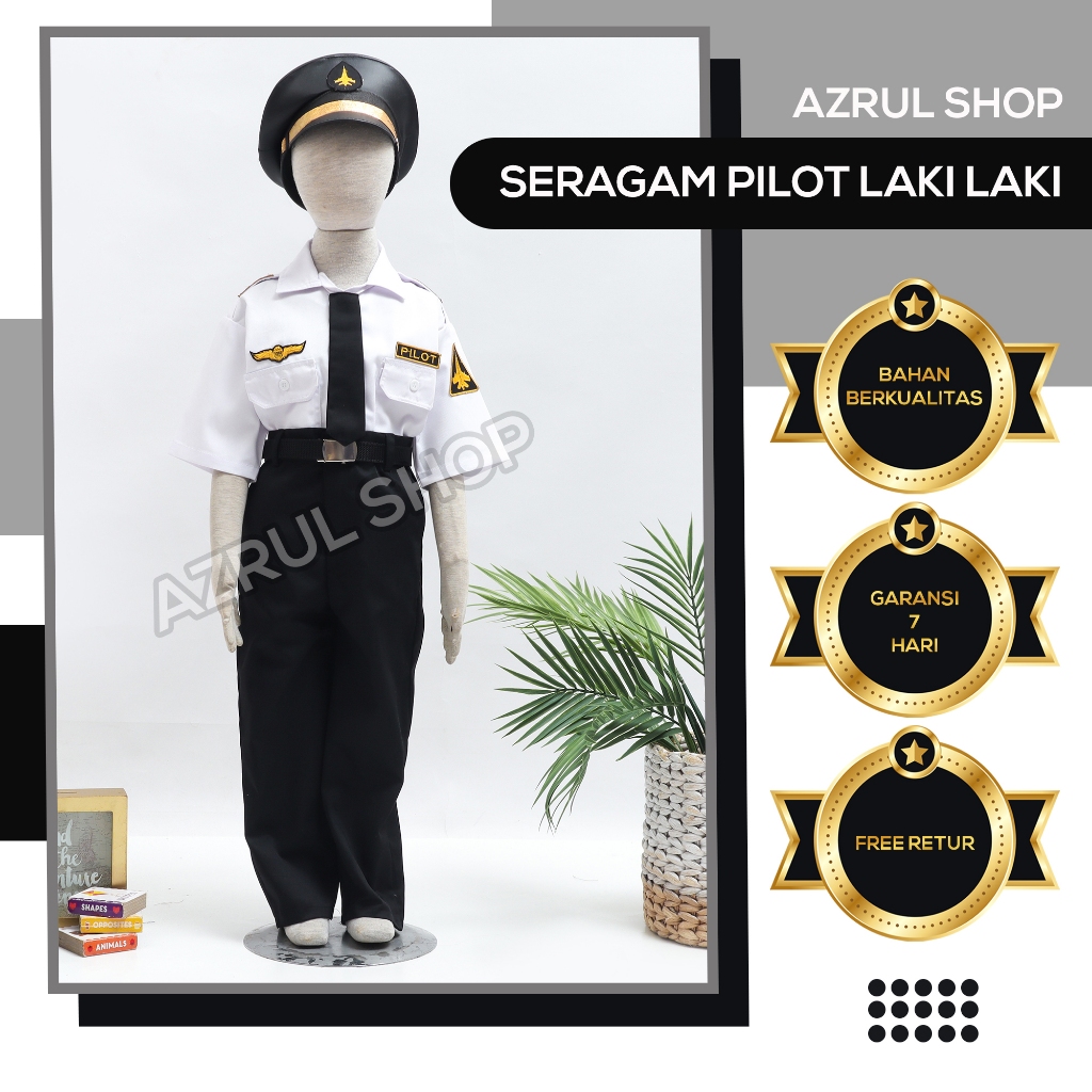 baju pilot Anak Laki Laki  Seragam profesi anak baju anak laki laki baju profesi anak tk
