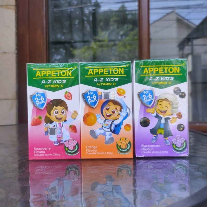 Vitamin C untuk anak usia 2-6 tahun Appeton A-Z Import Malaysia
