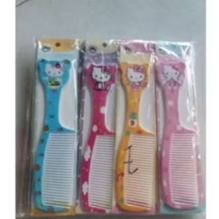 Sisir Rambut Karakter Lucu/Sisir Gagang Hello Kitty