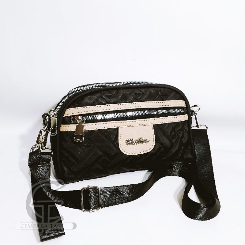 Tas selempang wanita/tas dompet genggam karet kombinasi