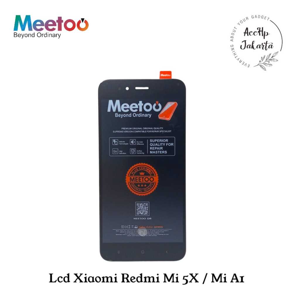 LCD Touchscreen Mi 5X / Mi A1 Meetoo Black Original Lcd Meetoo Mi 5x Mi a1 Original
