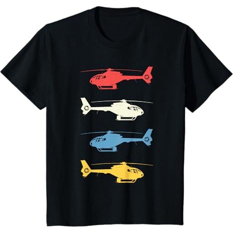 kidsnesia- Helicopter Pilot Vintage Aviation Flying Helicopters Pilots T-Shirt