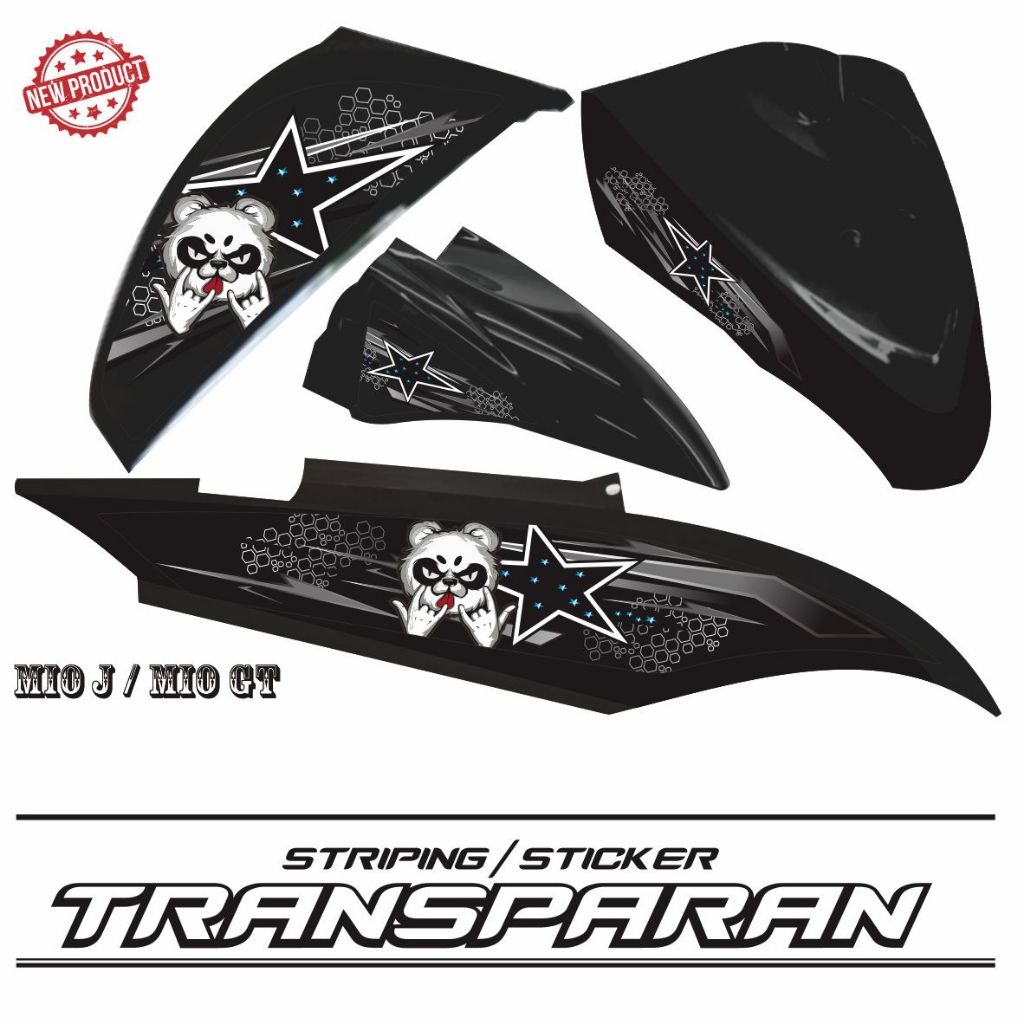 STIKER TRANSPARAN MIO J / VARIASI TRANSPARAN MIO GT FI