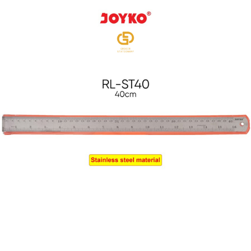 

Joyko Stainless Steel Ruler Penggaris Besi 40 cm
