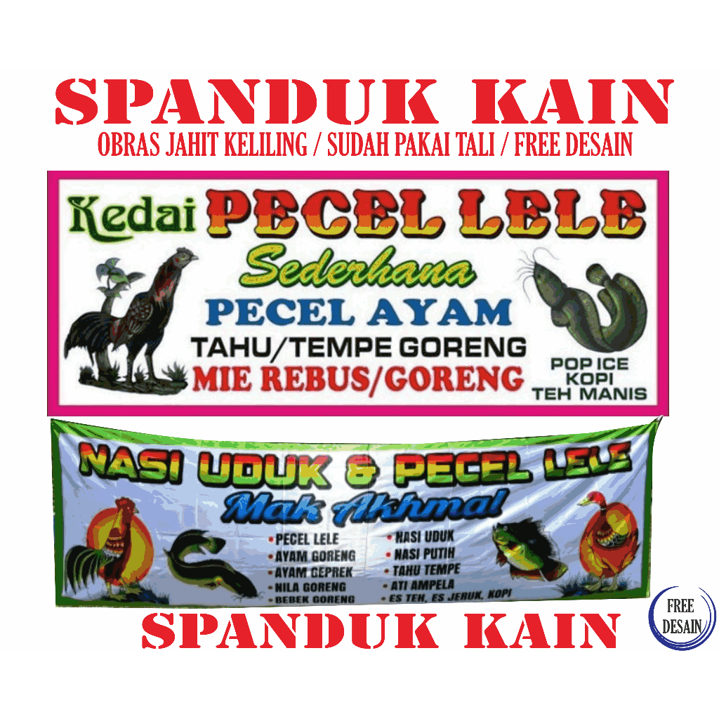 SPANDUK PECEL LELE | BAKSO | SATE | SOTO | PENYETAN | AYAM GEPREK dll