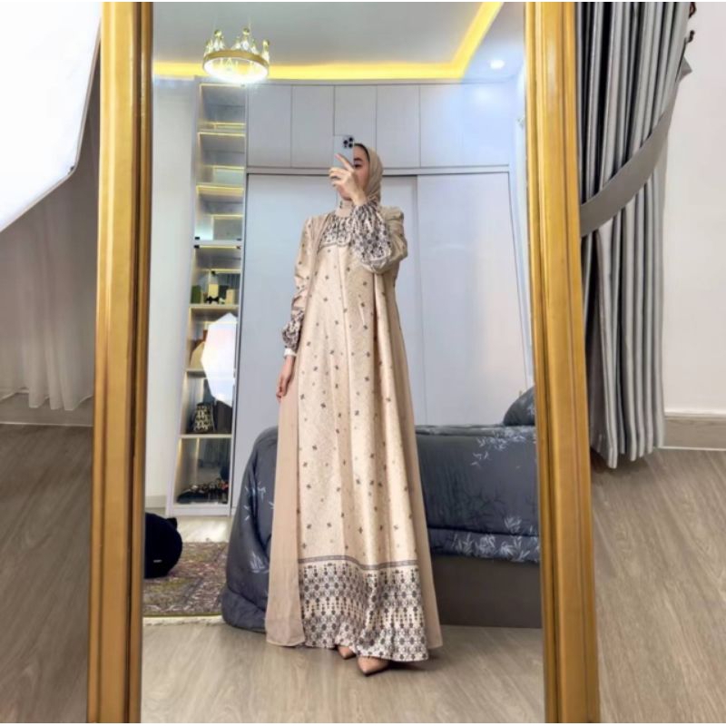 NEW GAMIS ZAHRA SET HIJAB DIORSILK ORIGINAL