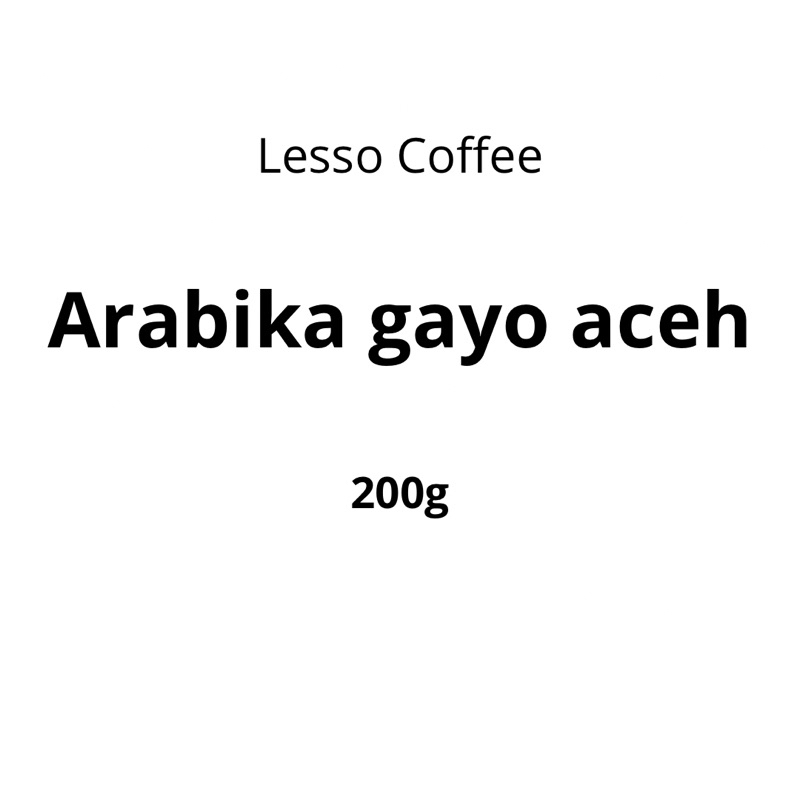 

Kopi Arabika Gayo Aceh 100% Murni