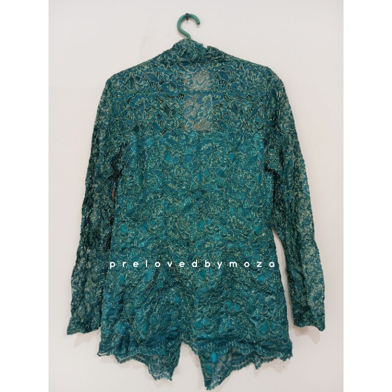 (Preloved) Kebaya Kutu Baru Tosca / Kebaya Warna Hijau Tosca / Kebaya Warna Toska / Kebaya Wisuda / 