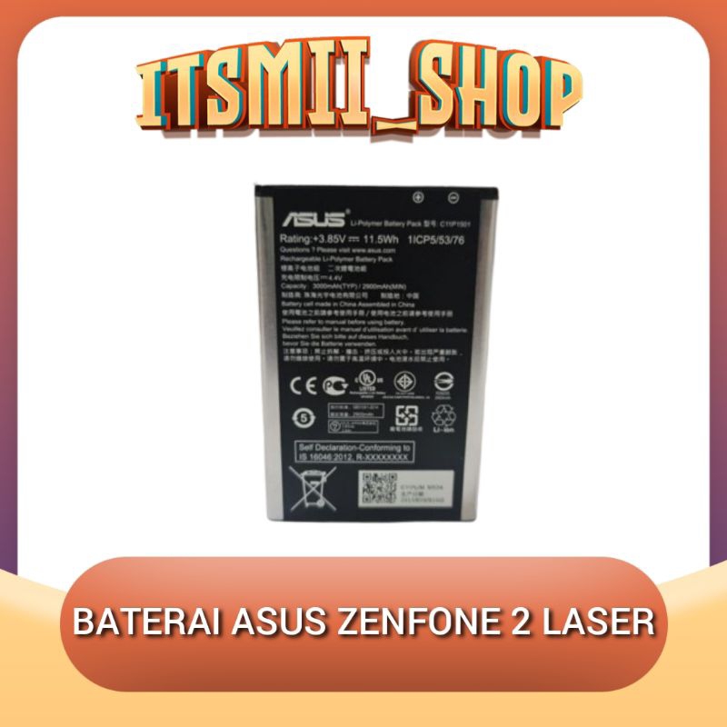 Batre Baterai Battery Asus Zenfone 2 Laser 5.5" ZE550KL | 6" ZE601KL C11P1501