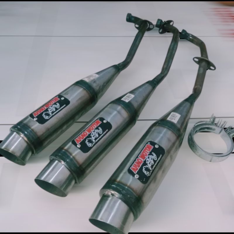 Knalpot Racing Ahau supra 125x jupiter karisma revo vega legenda prima shogun smash titan