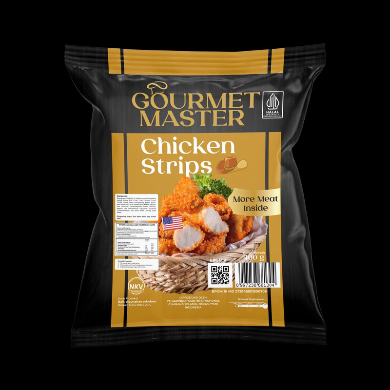 

Gourmet master chicken strip 400 gr