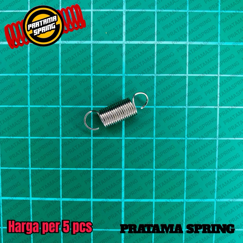 Per Pegas Tarik OD 6 mm Kawat 0,6 mm Stainless Panjang 20 mm