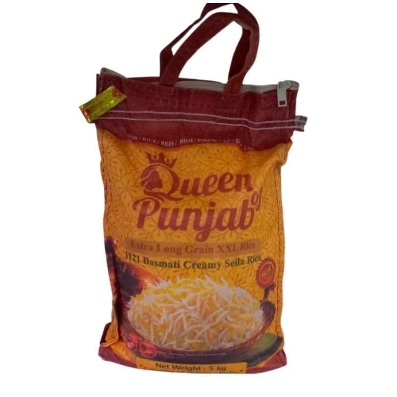 

Queen Punjab Extra Long Grain XXL Rice Basmati Creamy Sella Riesling