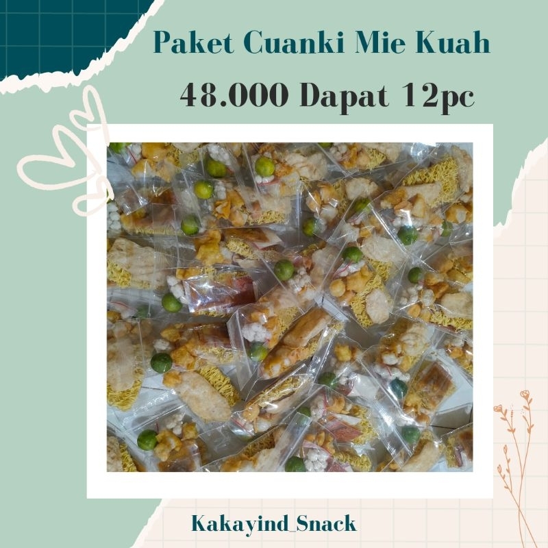 

Paket Cuanki Mie Kuah Kakayind 48.000 dpt 12