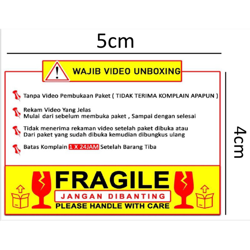 

Stiker Fragile/jangan dibanting