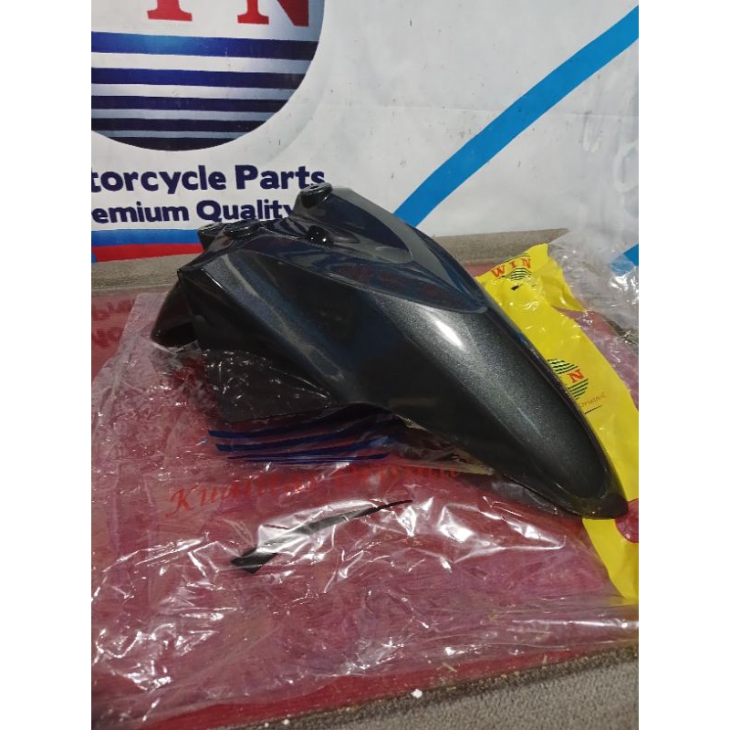 spakbor depan vario techno 110 karbu hitam abu-abu/front fender vario techno 110 hitam abu abu/slebo