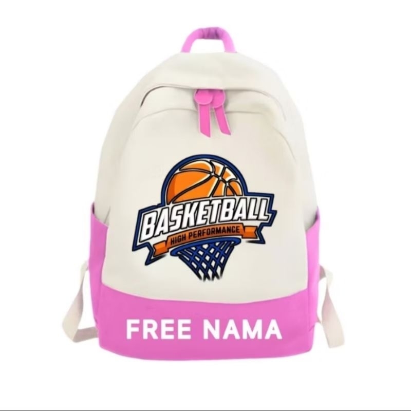 Tas Ransel Anak Gambar BasketBall Unisex