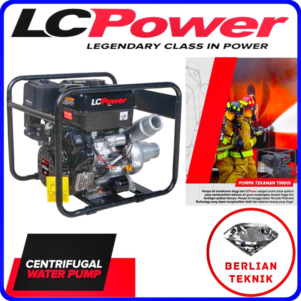 Mesin Pompa Air Bensin LC Power Tornado 21 / 4 Inch (G 620 F)