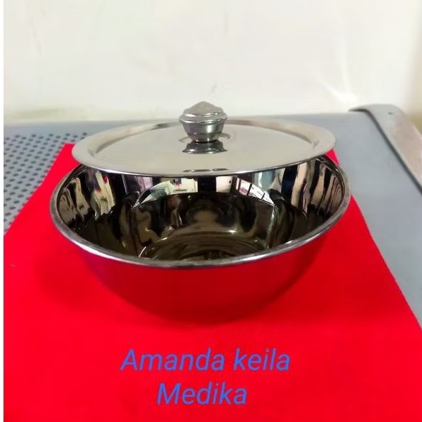Kom Plus Tutup 12,5cm / Bowl Stainless 12,5cm