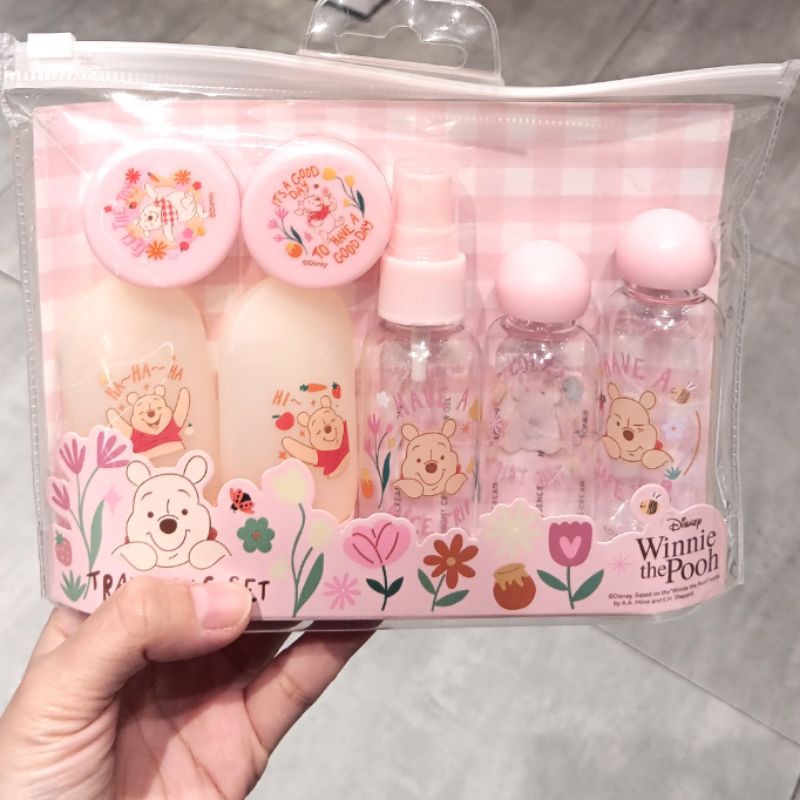 WINNIE THE POOH TRAVEL BOTTLE SET [7PCS]