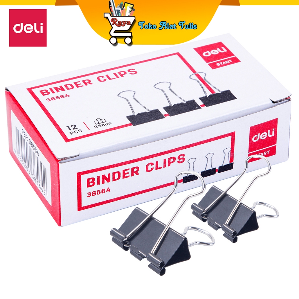 

Deli Effortless Binder Clip 51mm (Black) E38564