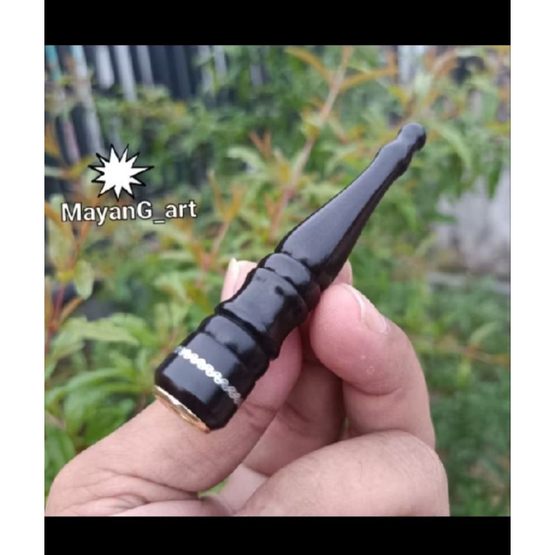 Once pipa cangklong kayu kelor hitam profil