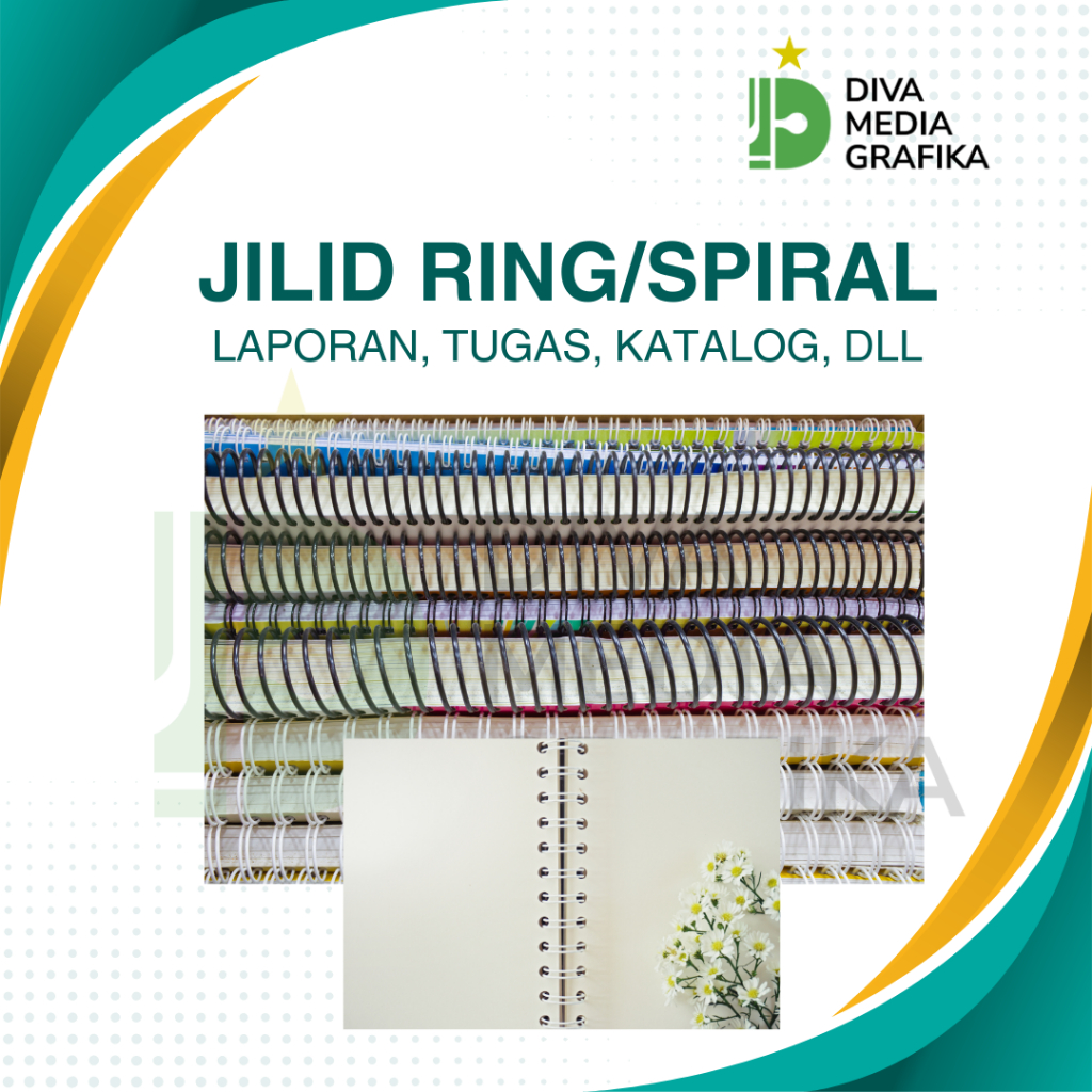 

JILID SPIRAL KAWAT UKURAN A5, B5, A4, DAN A3