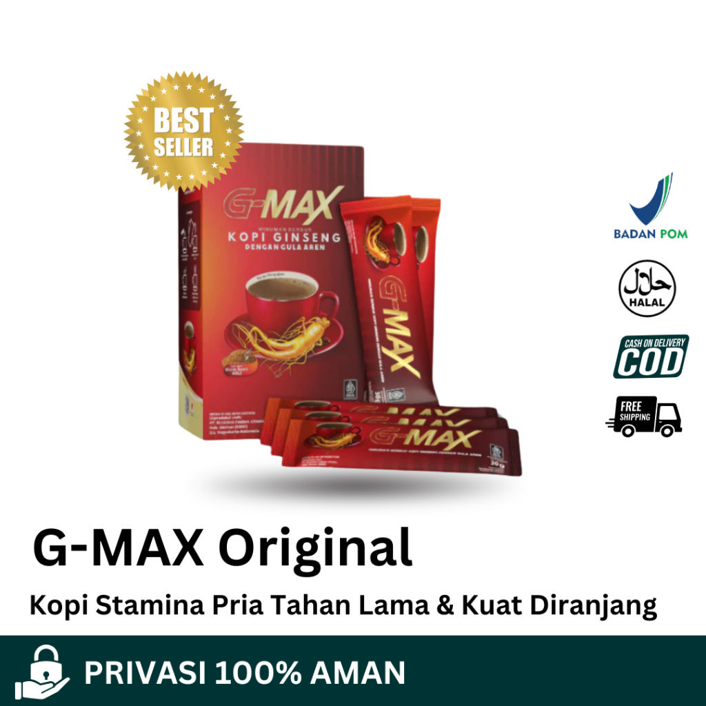 

Kopi GMAX Gingseng - Penambah Stamina dan Energi Pria, Kopi Sehat untuk Vitalitas