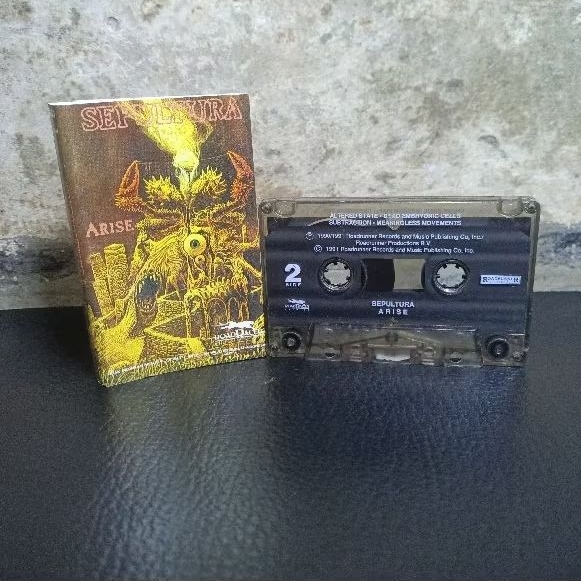 kaset pita Sepultura VGC kaset metal original