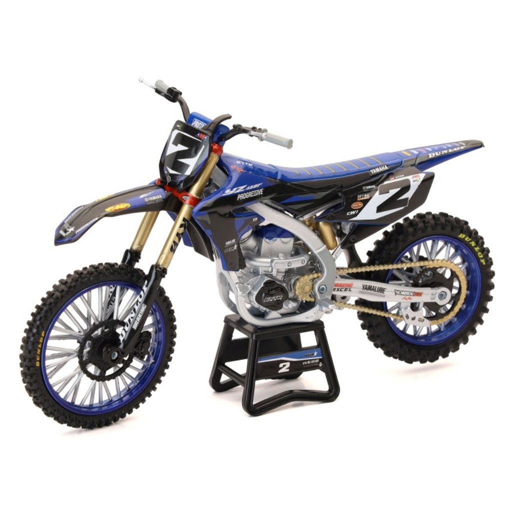 NewRay 58483 Diecast Motorcycles Yamaha YZ450F Dirt Bike Cooper Webb #2 1/12 Scale