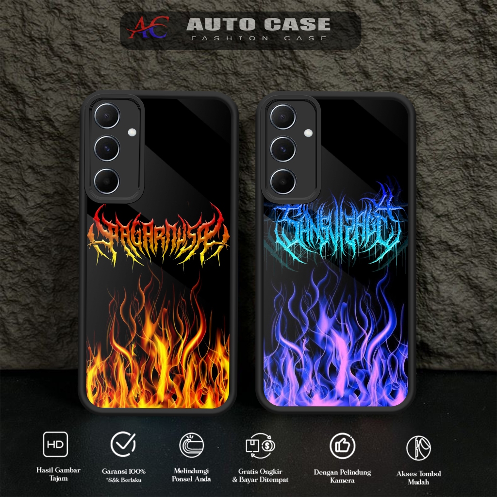 Case SAMSUNG A55 5G Auto Case Motif API Case 2D Casing HP Hardcase Softcase Glossy
