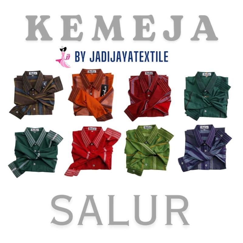 kemeja motif sarung / kemeja pria garis garis / kemeja polos garis pria / kemeja salur pria / kemeja